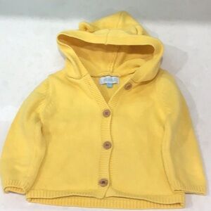 Yellow Kids Hooded Sweater
